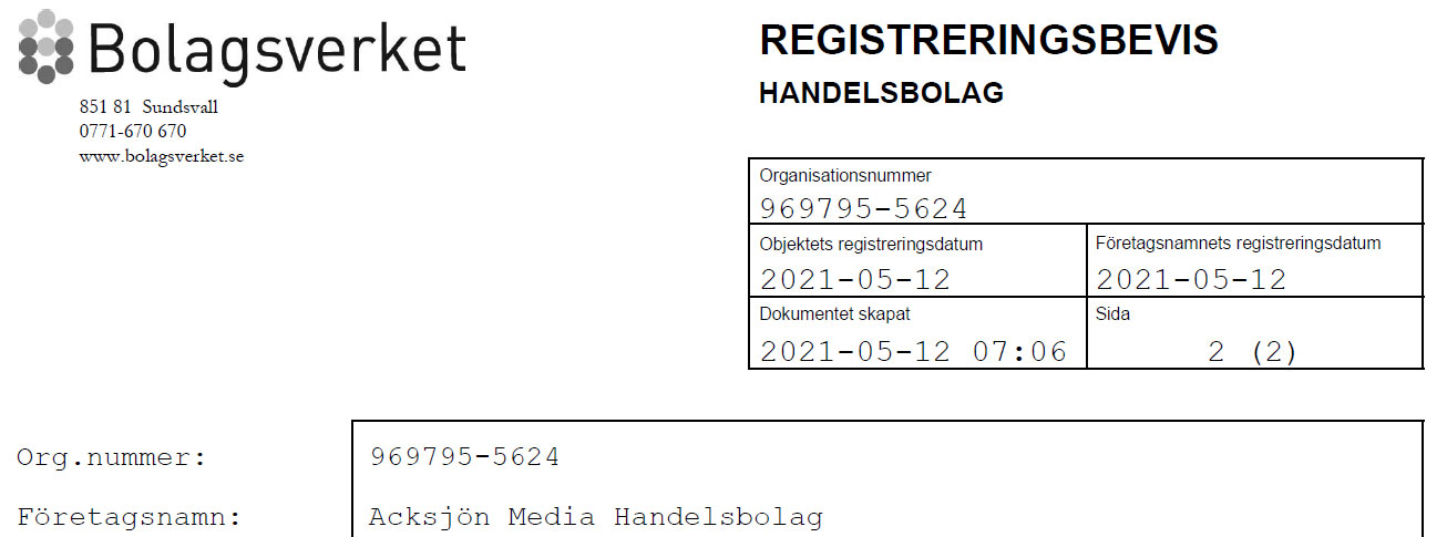 Registratiebewijs