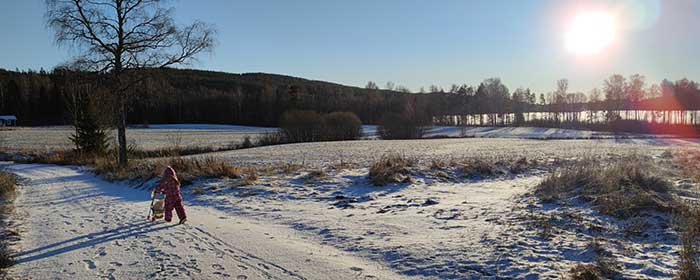 Wandelen naar de stuga