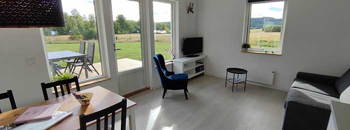De stuga is gereed voor nieuwe gasten